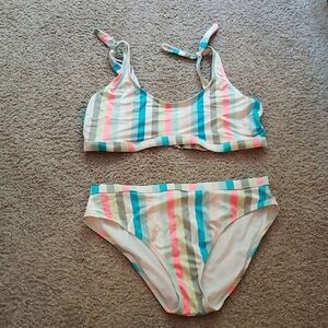 Pastel Striped Bikini